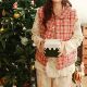 ສີແດງ pony ຝ້າຍ quilted vest ບາດເຈັບແລະໃນປີສັດ