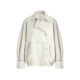 Fano detail-controlled design asymmetric loose-leaf raglan sleeve short windbreaker jacket for women 2026 ພາກຮຽນ spring ຮູບແບບໃຫມ່