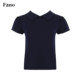Fano 100 cotton age-reduced college style POLO collar sweater for women 2026 summer puff sleeve lace top