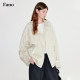 Fano detail-controlled design asymmetric loose-leaf raglan sleeve short windbreaker jacket for women 2026 ພາກຮຽນ spring ຮູບແບບໃຫມ່