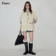 Fano ຝຣັ່ງ retro ແສງສະຫວ່າງ windbreaker ສັ້ນ n