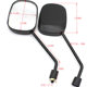 A pair of left and right slightly convex high definition electric vehicle rearview mirrors