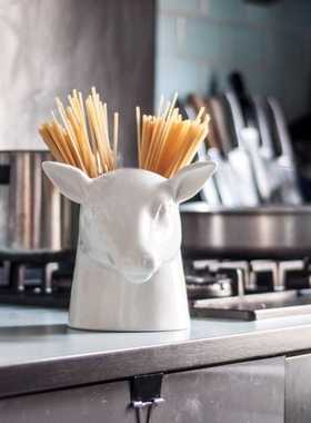 风格百变可插花厨房收纳锅铲架