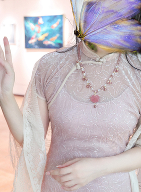 「吉祥如意」草莓晶如意锁项链