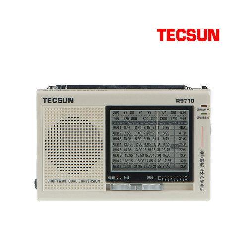 Tecsun/德生 R-9710二次变频高灵敏立体声指针式便携式老人收音机 - 图0