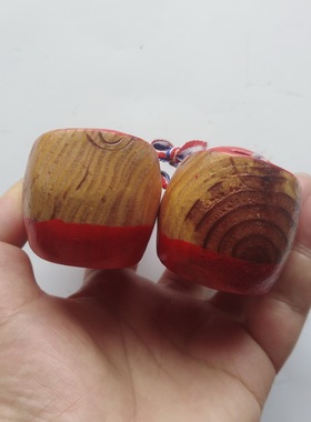 木雕鞋子欣赏摆件桌面