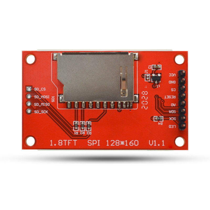 1.8寸TFT模块 液晶显示模块 SPI串口 51驱动 4个IO驱动TFT128*160 - 图0