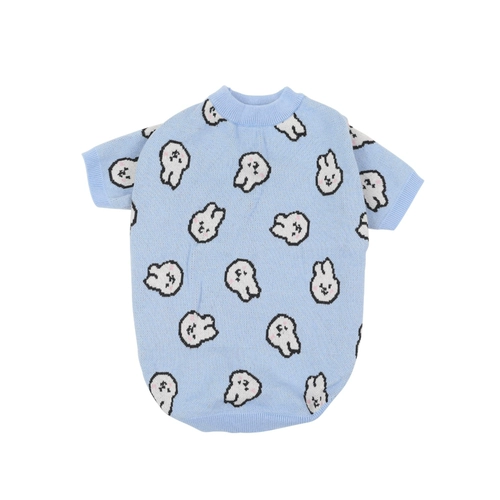 Синий кролик, зимний милый удерживающий тепло свитер, кот, домашний питомец