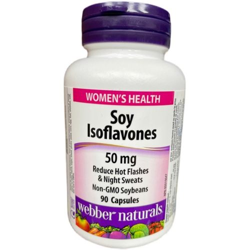 2瓶减10加拿大直邮Webber Naturals伟博大豆异黄酮胶囊90粒 50mg - 图2