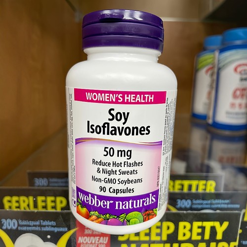 2瓶减10加拿大直邮Webber Naturals伟博大豆异黄酮胶囊90粒 50mg - 图0