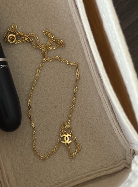 18k金细麻花链项链气质素链轻奢高级感项链老钱风松弛感