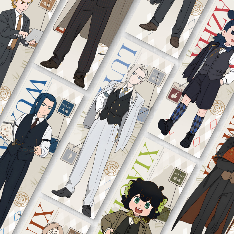 罗小黑战记鹿野无限甲乙西木子池年周边镭射票谷子学生二次元吧唧 - 图1