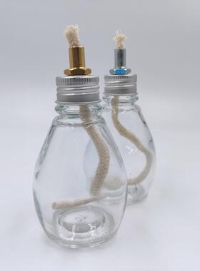 袖珍玻璃油灯煤油香酥油酒精ins