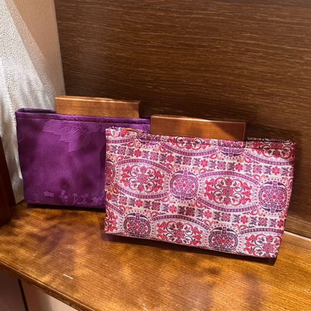 新中式宋锦蜀锦桑蚕丝水桶包女抽绳手提包国风丝绸包包,淘宝优惠券,粉丝福利购,淘宝优惠卷