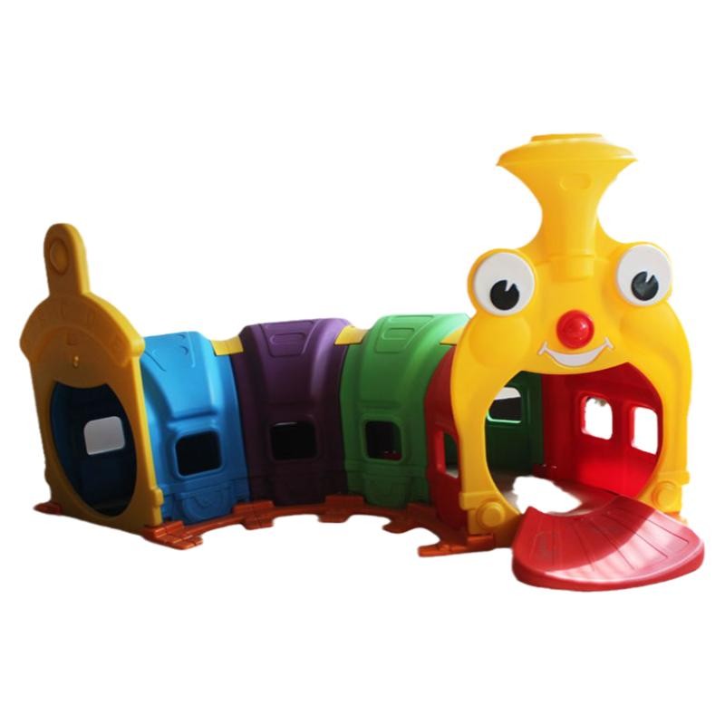 厂家直销幼儿园快乐火车头隧道早教玩具户外儿童小精灵毛毛虫钻洞-图3