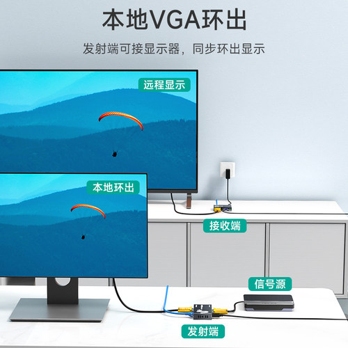 迈拓维矩vga网线延长器转rj45网口50米100米200米网络传输器信号放大器usb鼠标键盘kvm延长器 - 图3