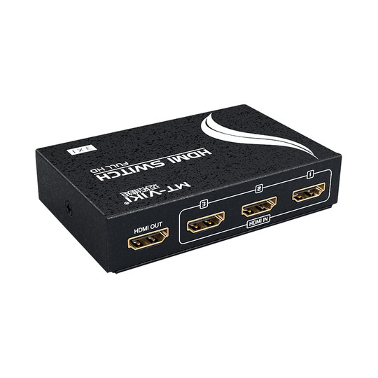 Maito Weiju MT-SW301MH HD HDMI Switch 3 in y 1 fuera de la computadora portátil PS4 Registradora de disco duro de TV de TV compartido Audio y cortador de pantalla de video