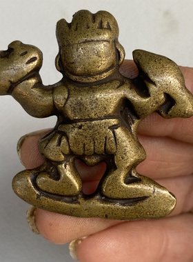 仿古新款藏式藏传黄铜托甲恰那多杰金刚手护法吊坠项链法牌挂件