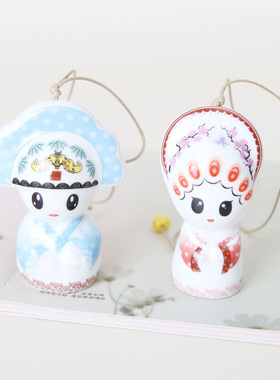 景德镇陶瓷特色娃娃民族风挂件