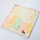 Export Japanese pure cotton fine embroidered square scarf