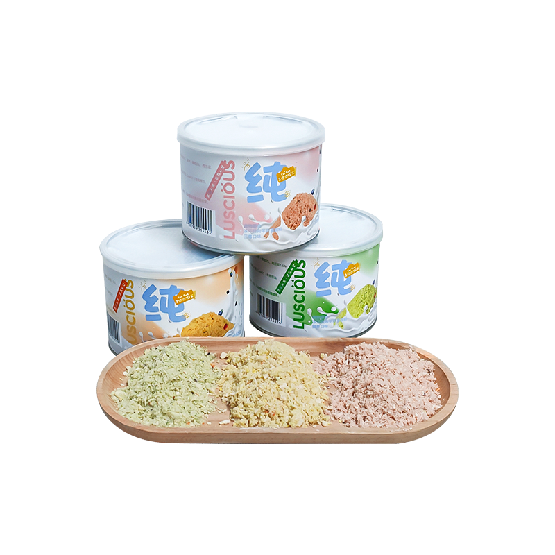 【柿子菌】路斯宠物零食猫咪干饭宝羊奶果蔬肉松 猫粮冻干拌饭85g,淘宝优惠券,粉丝福利购,淘宝优惠卷