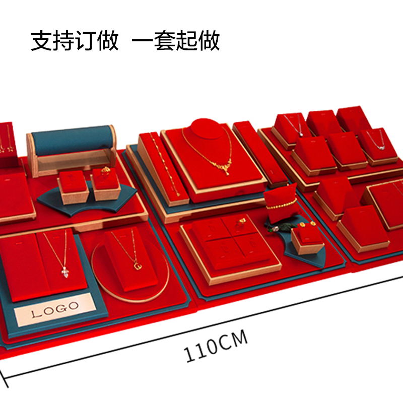 黄金珠宝项链手镯展示道具首饰品展示架挂件手串托盘店铺高级陈列 - 图3