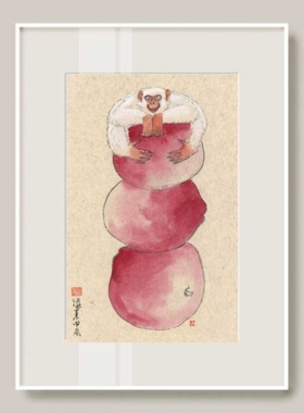 薛继业连框高精47*35卫生间版画