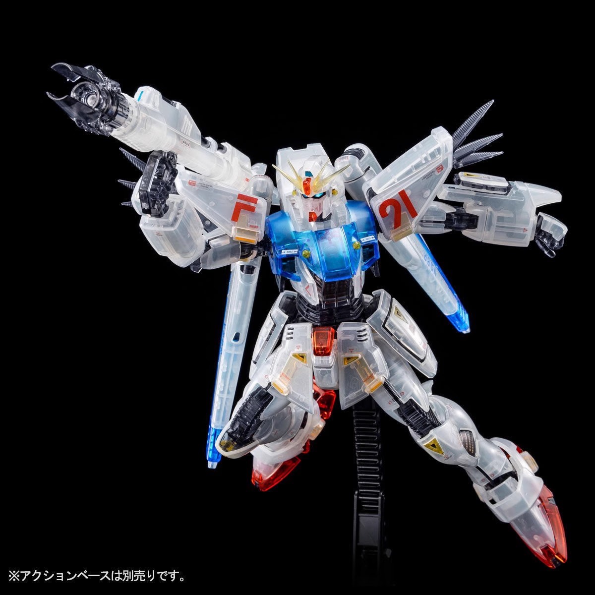 顺丰包邮 万代 MG 1/100 F91 高达 Ver2.0 残影配色 彩透 PB限定 - 图2