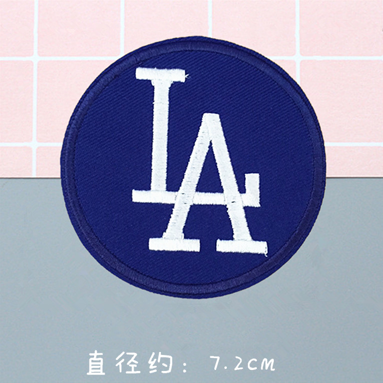 MLB美国职棒联盟Los Angeles Dodgers 服装饰贴布贴花徽章LA刺绣 - 图2