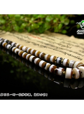绿色玛瑙老琉璃项链饰品
