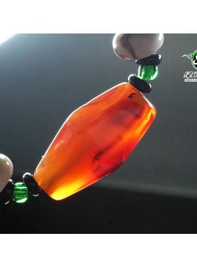 清代天然红玛瑙多棱男女款手链