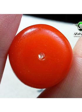 实物拍照wp959 不还价 藏区老配珠清代橘色老琉璃多宝DIY珠