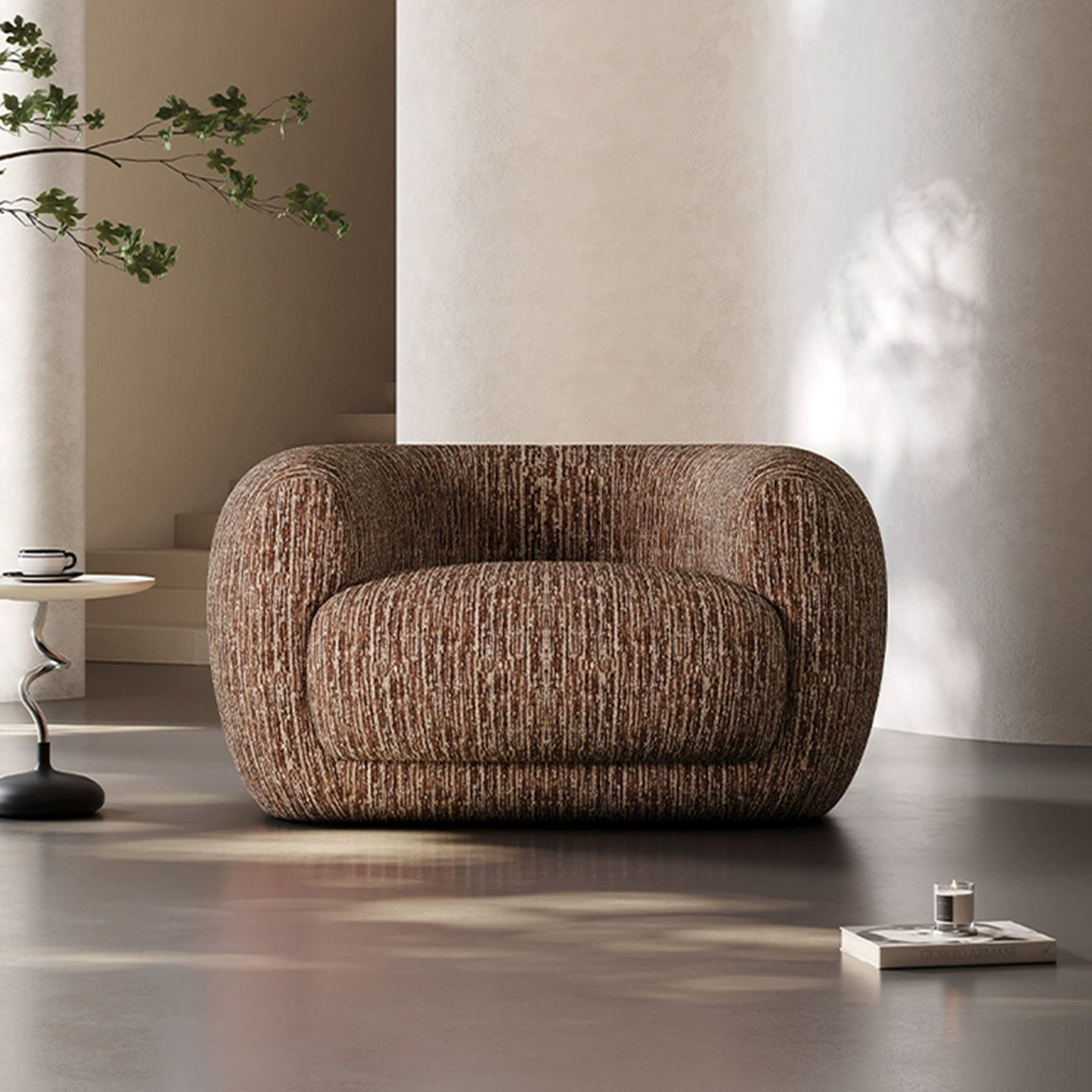 简约轻奢复古设计师单人沙发椅客厅家用休闲椅小户型阳台懒人沙发,淘宝优惠券,粉丝福利购,淘宝优惠卷