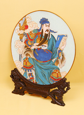 珐琅彩掐丝玄关装饰盘子摆件诗翼