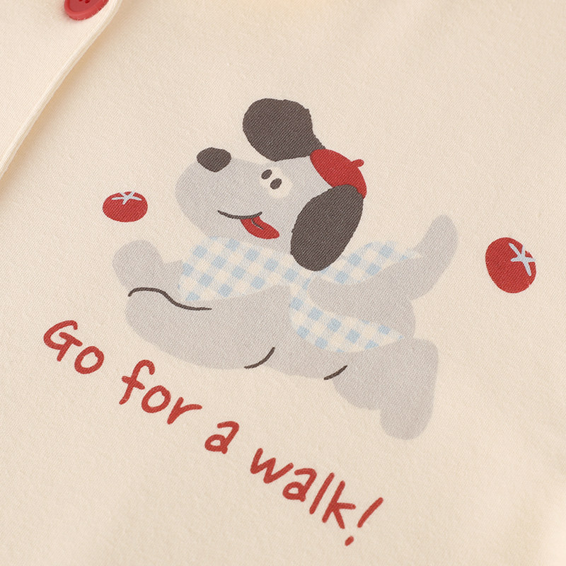 『吃番茄の狗』时尚卡通睡衣女春秋冬2026新款纯棉格纹家居服套装,淘宝优惠券,粉丝福利购,淘宝优惠卷