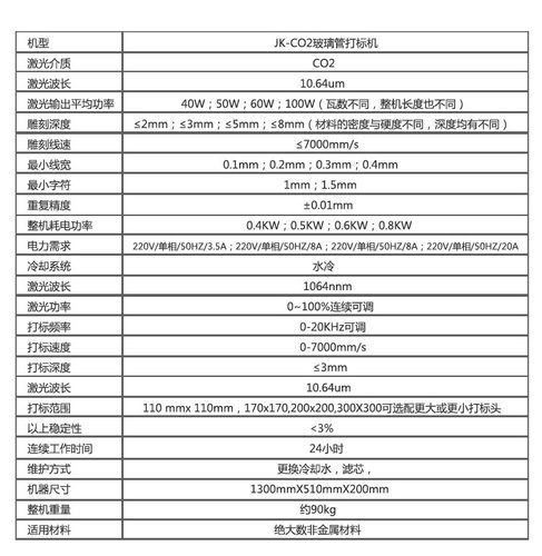 北科上海同立激光刻章机雕刻机爱普龙CO2玻璃激光管40W50W60W80W - 图0
