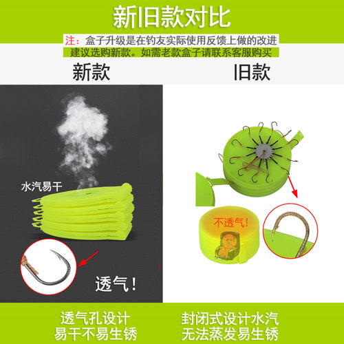 新款翻板钩套装海竿海杆抛竿爆炸鱼钩饵料钓鱼鱼勾八爪钩串钩盘钩 - 图0