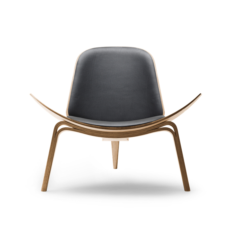 丹麦进口Carl Hansen CH07 Shell Chair贝壳椅微笑椅子休闲椅躺椅 - 图3