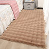 Rabbit plush bedside carpet cream style living room bedroom floor mat bubble velvet room carpet non-slip bay window mat