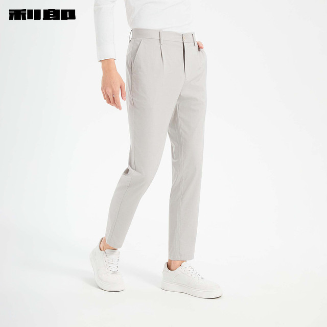 LiLang official elastic thin and slightly wide elastic casual pants