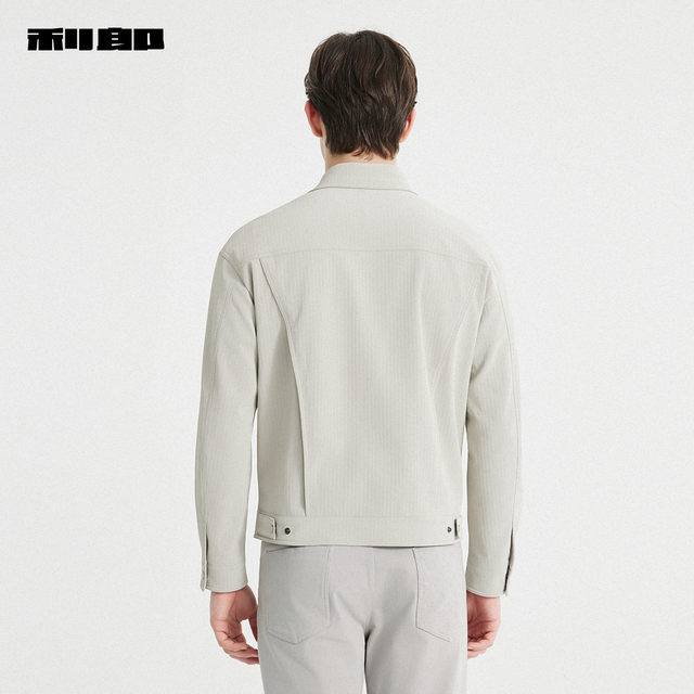 Lilanz official autumn texture PU leather jacket