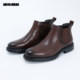 Lilang official cow leather round-toe wear-resistant short boots