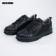 Lilang official cow leather trendy embossed casual sneakers