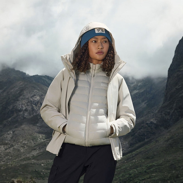 Wolf Claw Women's Waterproof Goose Down Jacket 3-in-1