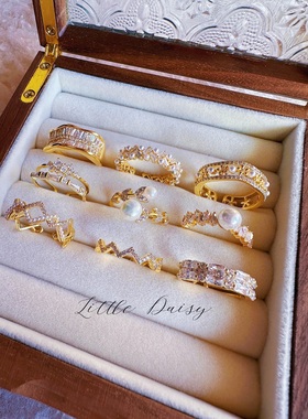 日系轻奢女合金日韩开口