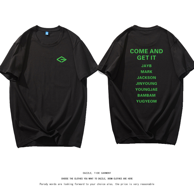 GOT7演唱会专辑周边王嘉尔段宜恩林在范同款短袖T恤宽松打歌衣服t-图3