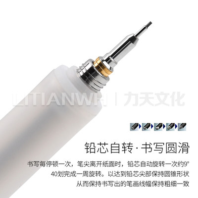 日本UNI三菱Kuru Toga自动铅笔M5-858GG铅芯自转学生0.5mm铅笔_虎窝淘