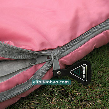 AIFO ລາຄາພິເສດ American Hollow Cotton Pink Envelope Sleeping Bag Outdoor Household Dual-Purpose Fashion Personalized Women's Sleeping Bag