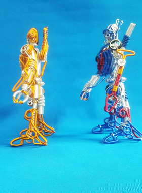 擎天柱和大黄蜂手工编织编铝产品