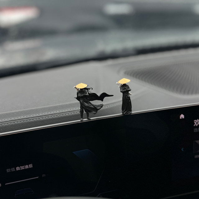 Martial Arts Swordsman Car Interior Decoration Car Decoration Male Internet Celebrity 2025 New Center Console Car Goods